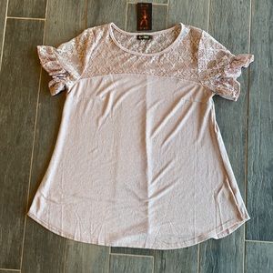 REBORN Mavue Blouse with Lace top Size XL